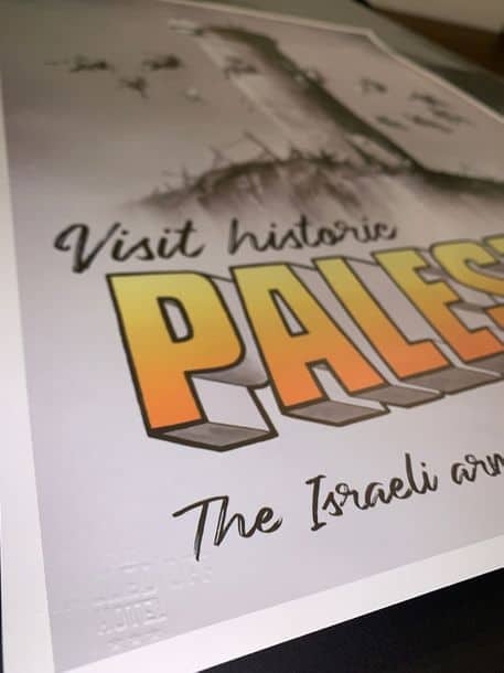 Banksy - Palestine Poster (side)