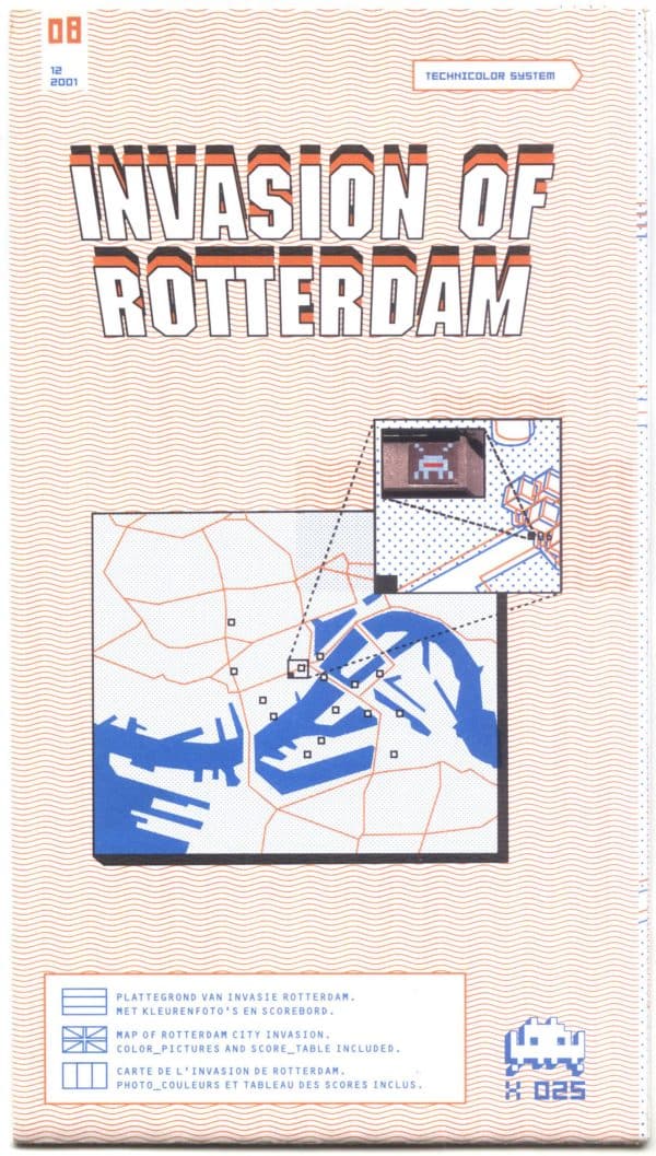 Invader Rotterdam map