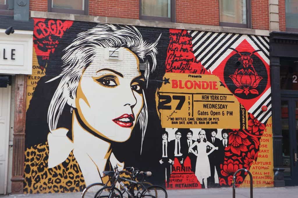 Shepard Fairey mural of Blondie