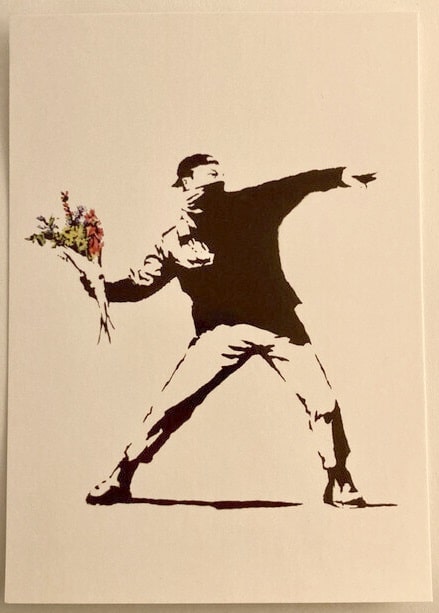 Banksy – Flower Thrower front