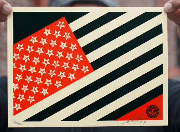 Shepard Fairey – Mayday Flag small