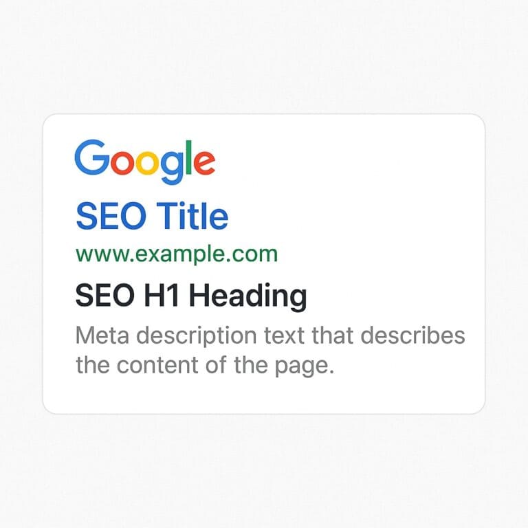 seo meta title and meta description